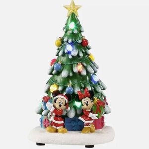 Disney 10" LED Musical Mickey & Minnie Christmas Tree 5967786 NEW NIB 2024